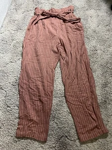 Pantalones American Eagle Mujer Medianos Rosa Volantes y Sueltos con Cuerda - Imagen 1 de 7