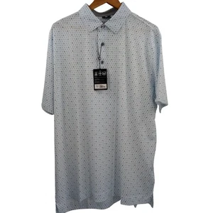 FootJoy Flying Wasp Golf Short Sleeve Polo Shirt Size XL New NWT White Boat Blue - Picture 1 of 10