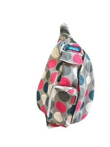 Kavu Mini Crossbody Rope Sling Bag Multi Color Polka Dots - Picture 1 of 6