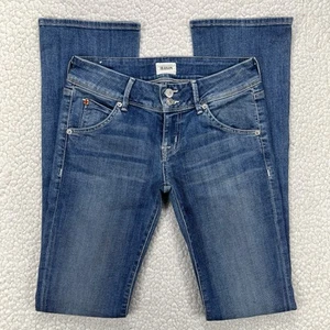Pantalones de mezclilla Hudson Beth Baby corte bota para mujer 25 (26x33,5 real) azul boho occidental - Imagen 1 de 13