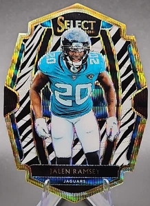 2018 Panini Select Jalen Ramsey Zebra Die Cut Prizm Premier Level Jaguars SSP - Picture 1 of 2