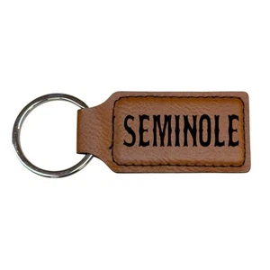 Keychain - Rectangle - Seminole - Leather - Foto 1 di 8