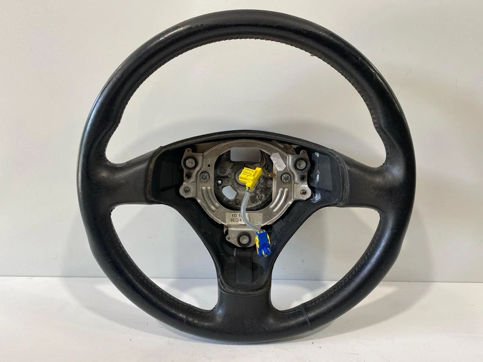 B6 2004 2005 Audi S4 Steering Wheel Black Leather OEM (TL) — 第 1/4 张图片
