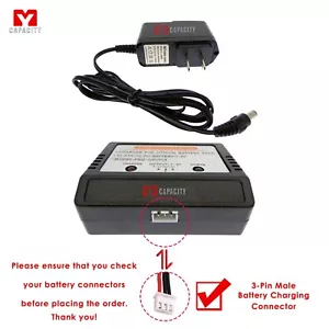 7.4 V Battery Charger -RC Helicopter JXD 350/YD-911/LT-711/ V30/Max 30C/SH 8832 - Picture 1 of 4