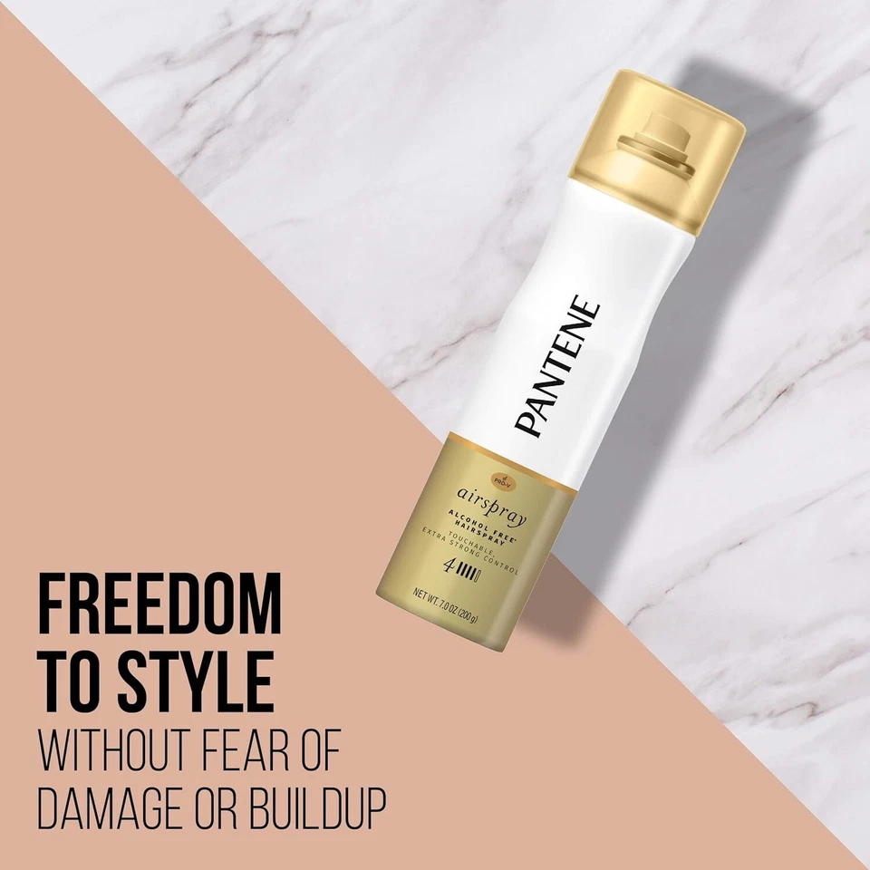 Pantene Pro-V Airspray #4 Alcohol Free Hairspray Touchable Extra Strong 7 Oz. - Image 1 of 3