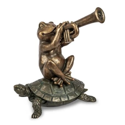 Spitter decorativo de poliresina Aquascape: rana de jazz Foto 1 de 2