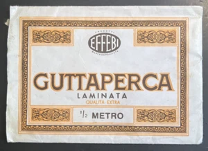 vintage antica Guttaperca laminata gommalacca qualità extra 0,5 metri 1/2 EFFEBI - Foto 1 di 3