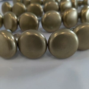 Atlas Homewares 1.25" Round Vintage Brass Colored Knobs For Cabinetry - Picture 1 of 8