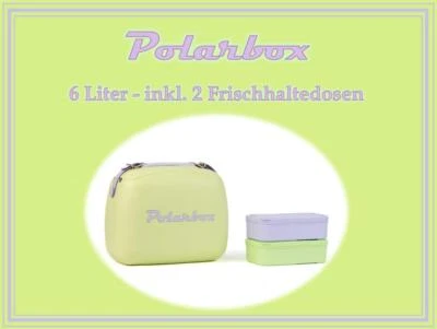 Polarbox Kühlbox Pop Kühltasche Thermobox isoliert Vintage Retro Lime - Lilac 6L - Bild 1 von 2