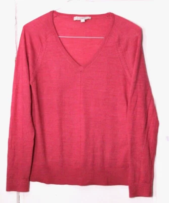 LOFT Mujeres Nuevo con Etiquetas XS Ligero Coral Suéter Cuello en V Manga Larga Pullover Foto 1 de 4