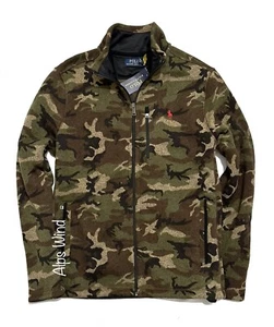 Polo Ralph Lauren Men's Camo Fleece Full Zip Jacket in Camo Green SZ.L NWT$228 - Picture 1 of 9