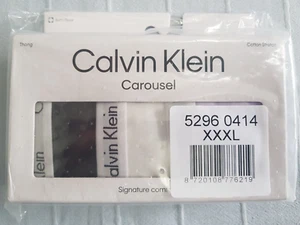 CALVIN KLEIN Damen 3er Pack Thong String Tanga Unterhose Gr. XXXL NEU - Bild 1 von 6