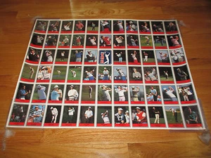 Rare 1990 DONRUSS PGA GOLF Uncut Sheet PAYNE STEWART CURTIS STRANGE BEN CRENSHAW - Picture 1 of 12