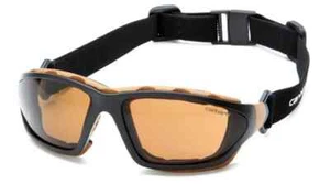 NUOVI occhiali di sicurezza imbottiti Carhartt BRONZO ANTI NEBBIA Cartagine CHB418DTP ~FS - Foto 1 di 10