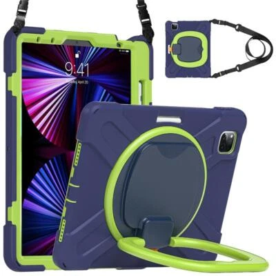 Shoulder Strap Case For iPad Pro 11 Air 4 5th  iPad 10th 9th 8 7 th Hybrid Cover - Image 1 of 4