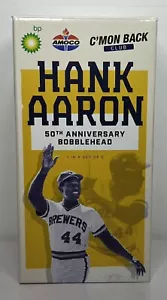 2021 MILWAUKEE BREWERS HANK AARON "1970's" 50th ANNIVERSARY SGA BOBBLEHEAD ~ NIB - Picture 1 of 5