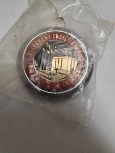 Vintage: NIP Boy Scouts Allegheny Trails Council Neckerchief Slide - Picture 1 of 2