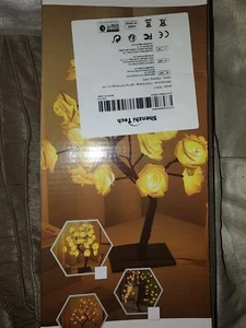 Rose Flower Lamp Realistic Looking Soft Lighting Low-Power Consumption Table - Picture 1 of 7