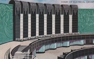 Art Deco 1933 Chicago Exposition No.108 Court of Electrical Group a112 - Picture 1 of 2