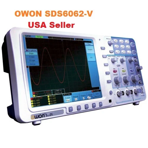 Owon SDS6062-V 60 MHz 2 Ch 8" LCD Memory Digital Storage Oscilloscope+ SVGA+BAG - Image 1 of 4