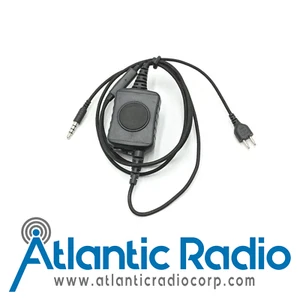 Atlantic Radio SL+1W-NPTT-3.5-AR SnapLock PTT/Mic Cable - 1-Wire (Fiber) - Picture 1 of 1