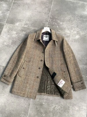Men's CAMPLIN x HARRIS TWEED Tweed Hunting Shooting Jacket Trench Coat EU 52 L - Image 1 of 4