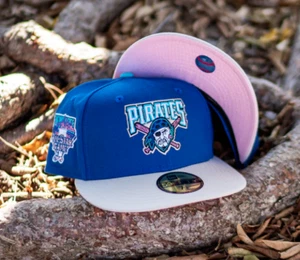 New Era Pittsburgh Pirates 59FIFTY Fitted Hat 2006 ASG Side Patch Pink UV 7 5/8 - Picture 1 of 12