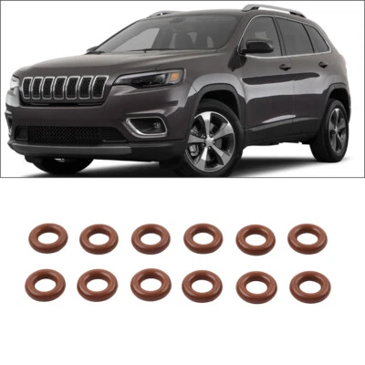12pcs Fuel Injector O-Ring Seal Kit For Chrysler 300 For Jeep Cherokee ES 73046 - Image 1 of 4