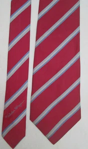 -AUTHENTIQUE cravate cravatte SALVATORE FERRAGAMO  100% soie   TBEG  vintage    - Picture 1 of 4