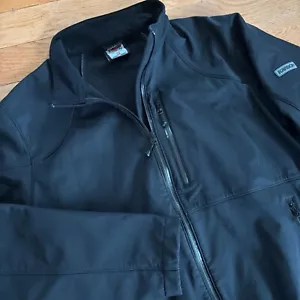 VTG Karbon Ski Jacket Mens XL Nylon Softshell Waterproof Snowboarding Full Zip - Picture 1 of 11