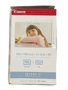 Canon Selphy CP KP-108IN Color Ink + 108 Sheets (100x148mm) Set - Photo 1/4