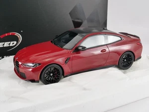 Velocidad Máxima 1/18 BMW M4 Competición Toronto Rojo Modelo De Resina - Picture 1 of 15