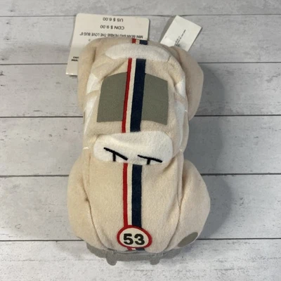 The Disney Store Herbie The Love Bug Mini Bean Bag 6” Plush With Tags - Image 1 of 4