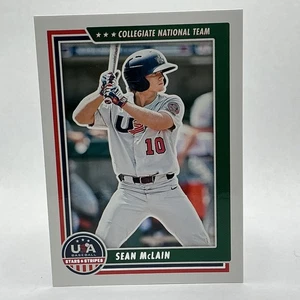 2022 Panini USA Stars & Stripes SEAN MCLAIN RC Collegiate #20 - Picture 1 of 2