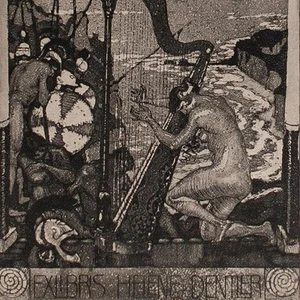Jugendstil Harfenspielerin Exlibris Dentler Karl Otto Speth sign Aquatinta 1917 - Picture 1 of 4