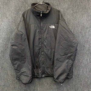 The North Face Mens XL Full Zip Insulated Jacket Black Mock Neck Zipped Pockets - Picture 1 of 18