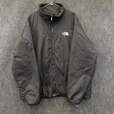 The North Face Mens XL Full Zip Insulated Jacket Black Mock Neck Zipped Pockets - Image 1 of 4