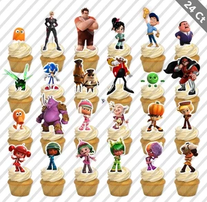 24 Wreck it Ralph Cupcake Topper Favor Fiesta Cumpleaños - Imagen 1 de 1