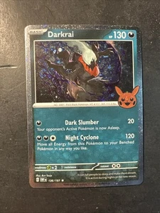 2024 Pokemon Darkrai Trick or Trade Halloween Holographic Comsic Holo 136 /197 - Picture 1 of 4