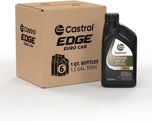 Castrol Edge Euro 5W-40 A3/B4 Advanced Vollsynthetischer Motor 1 Quart 6er Pack  - Bild 1 von 5