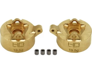Hot Racing SXTF21XH EXTRA HEAVY BRASS FRONT STEERING KNUCKLE SCX24 - Picture 1 of 1