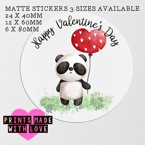Happy Valentine's day stickers , sweet cone labels , cupcake stickers , party 