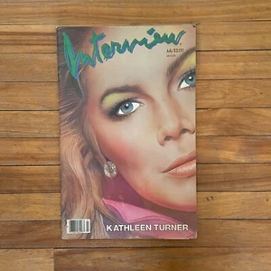 Andy Warhol's Interview Magazine Kathleen Turner cover July 1985 - Picture 1 of 6
