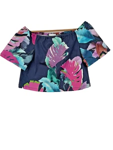 Scanlan Theodore Cropped Top Floral Short Sleeve Size M/L - Picture 1 of 11