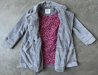 Abrigo Mini Boden Gris Terciopelo Gris Niñas 3-4 Foto 1 de 4