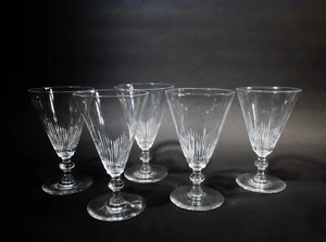 Art Deco Steuben Kristall Friedrich Carder 7666 Schliff 5 Wasserkelche - Bild 1 von 7
