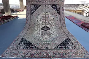 "Antique Peersian Bakhtiari Rug, Large Medallion, Tribal Floral Wool 5x9" - Picture 1 of 13