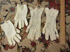 Vintage Beige Mesh Gloves 2 Pairs Smallish Size