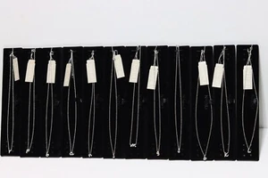 NADRI CZ Paved Script Initial Pendant Silver Tone Necklace 16+2 - Picture 1 of 11