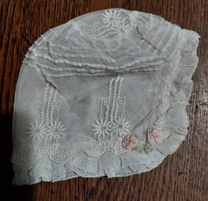 Mütze Kopfschmuck Kinder- Tüll Bestickt Seide - Bild 1 von 6